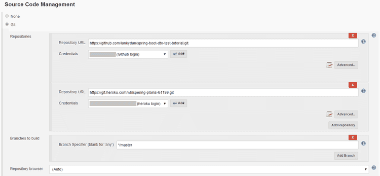 Setup source code management