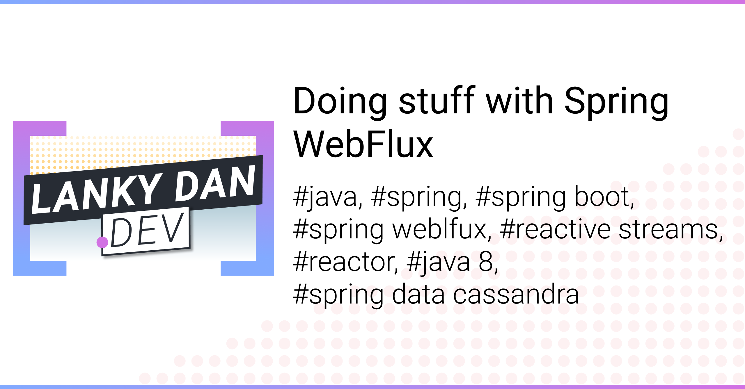 Spring on sale webflux tutorial